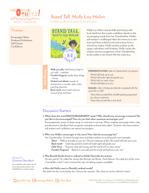 Stand Tall Molly Lou Melon PDF  Form