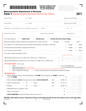 Massachusetts Form 1