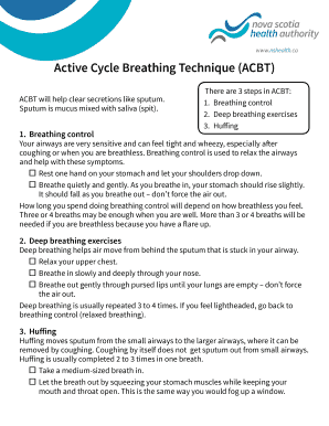 Acbt Technique PPT  Form