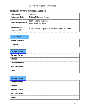 What Log Book in Toursist  Form