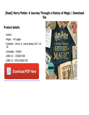 Hogwarts a History Book PDF  Form