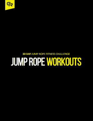 30 Day Jump Rope Challenge PDF  Form
