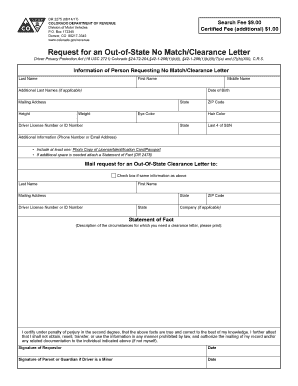 Co Dr 2275  Form