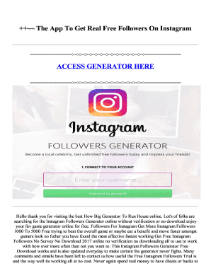 The App to Get Real Followers on Instagram  Form