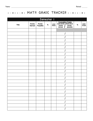 Grade Tracker PDF  Form