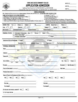 Tci Community College Application  Form