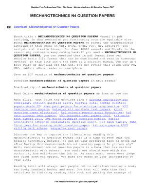 Mechanotechnics N4 Textbook PDF Download  Form