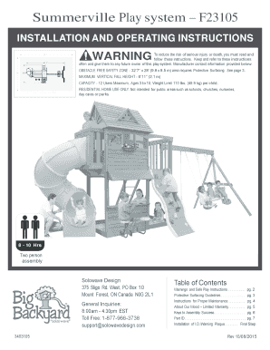 Summerville Play System F23105 Big Backyard  Form