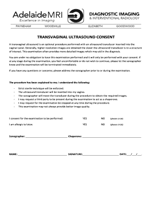 Radiology Consent Forms