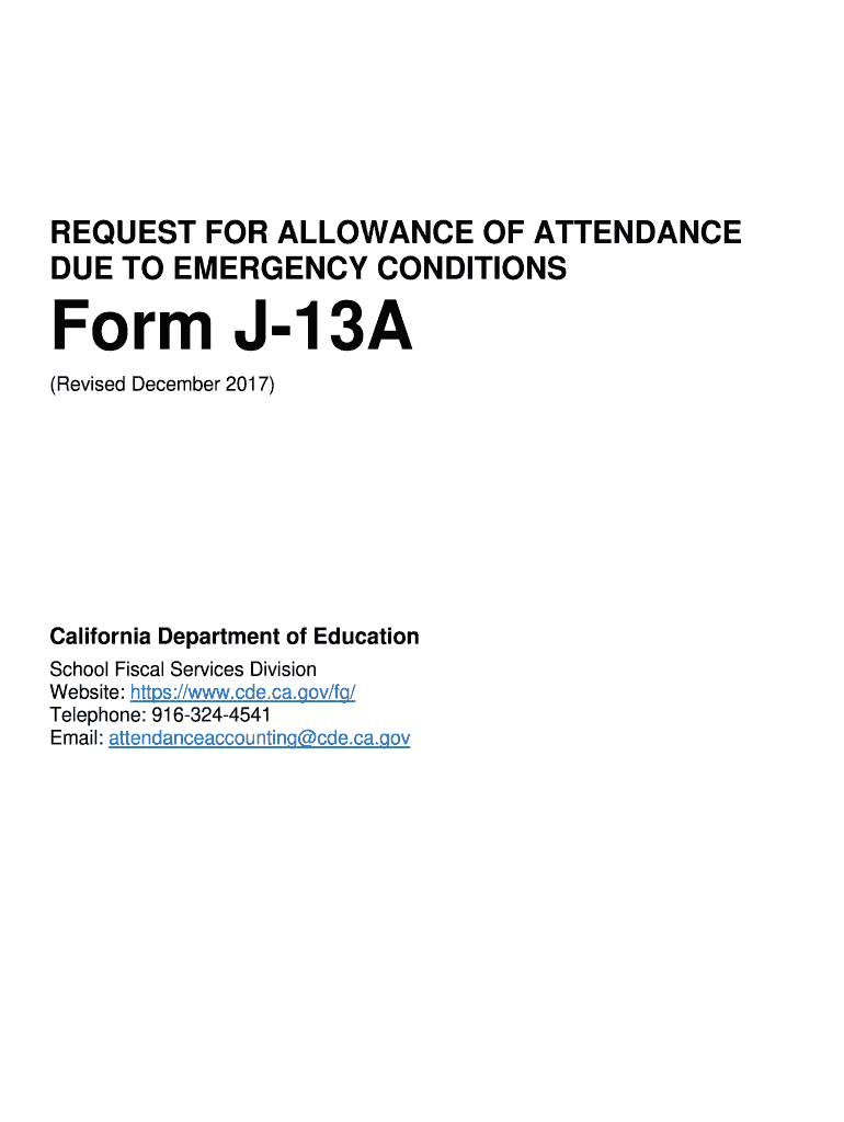 California 13a Form