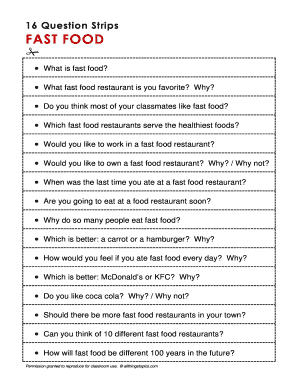 Question Strips  Form