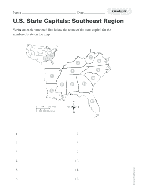 U S State Capitals Pearson Scott Foresman  Form