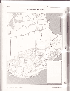 Prentice Hall Historical Outline Map  Form