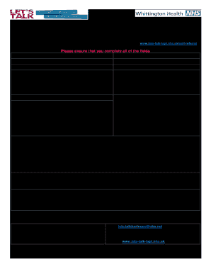 Let's Talk Haringey IAPT Referral Form