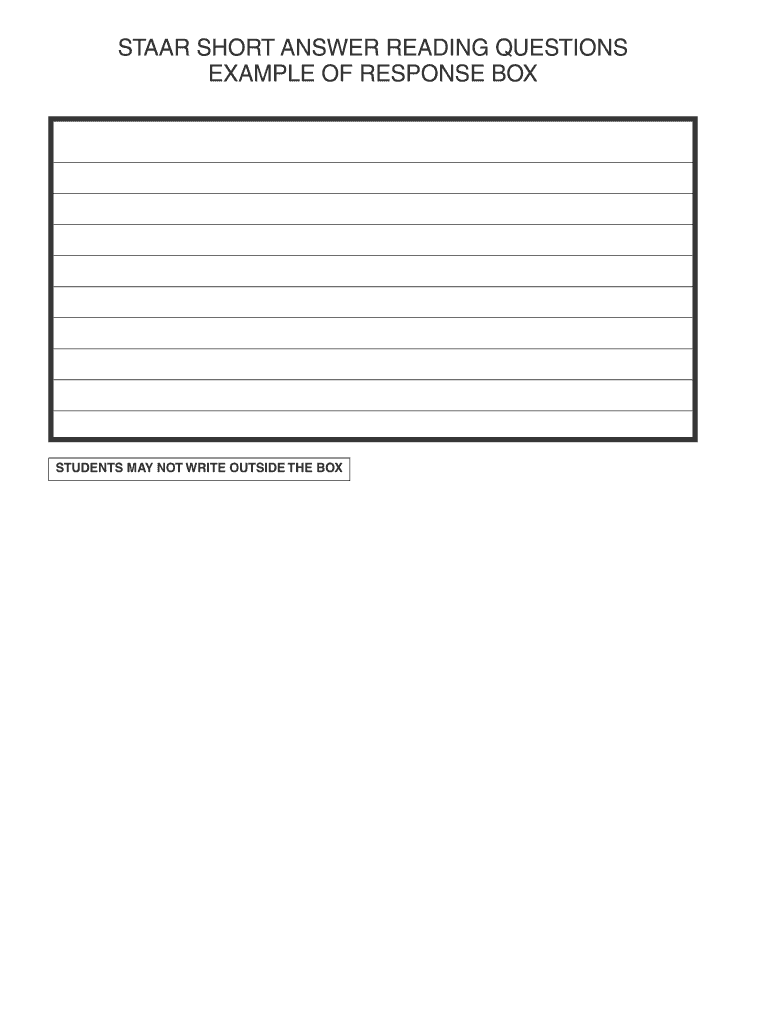 Short Answer Response Template  Form