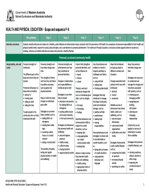 Pe Scope and Sequence  Form