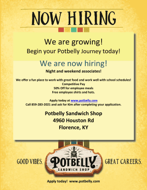 Now Hiring PDF  Form