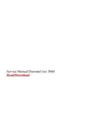 Gsv 3000 Service Manual  Form