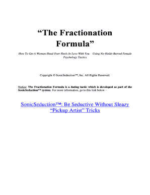 Derek Rake Fractionation PDF Download  Form