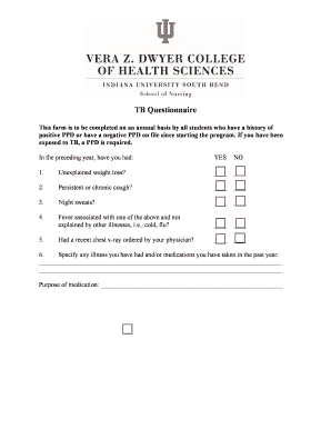 BSN Program Indiana University South Bend  Form