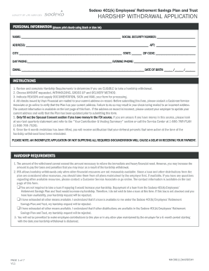 Sodexovoya  Form