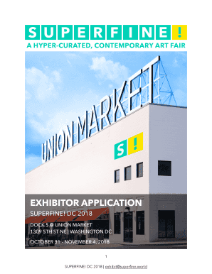 Superfine! DC Exhibitor Application Agreement Squarespace  Form