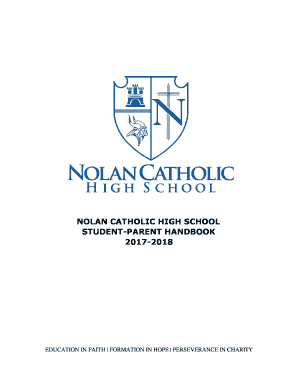 Nolan Catholic Handbook  Form