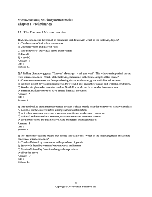 Microeconomics 9th Edition PDF  Form