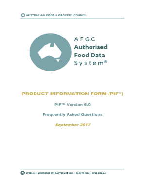 Pif Version 6 Template Download  Form