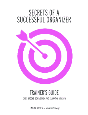 Secrets of a Successful Organizer PDF  Form