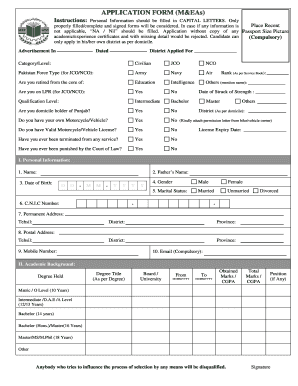 Pujab Form