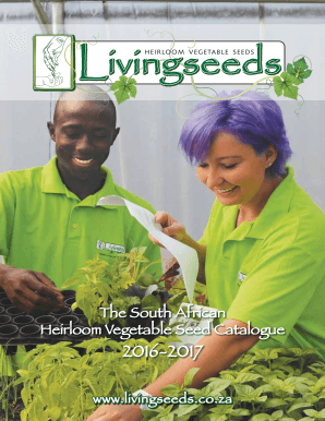 Living Seeds Catalogue  Form