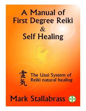 A Manual of First Degree Reiki &amp; Self Healing  Form