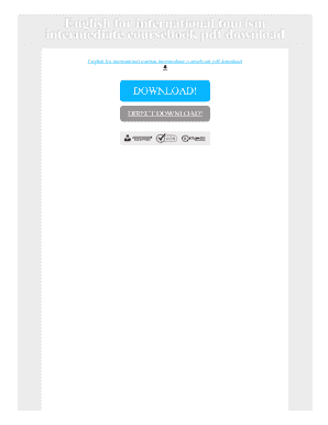 English for International Tourism New Edition PDF  Form