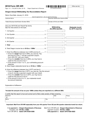 Oregon or Wr  Form