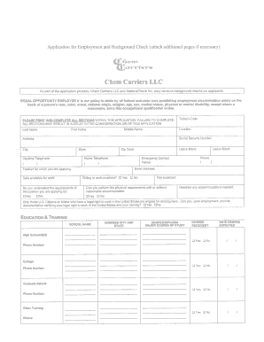 Chem Carriers Careers  Form