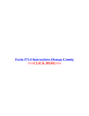Form 571 L Orange County