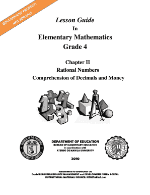 Grade 4 Math Book PDF Deped  Form