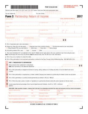  Massachusetts Form 3 2017