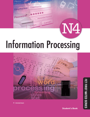 Information Processing N4 Study Guide PDF