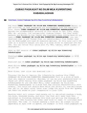 Cubao Pagkagat Ng Dilim PDF  Form