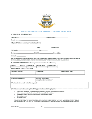 Fetakgomo Tubatse Local Municipality Application Form
