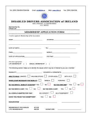 Ddai Application Form