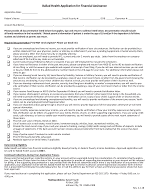  Ballad Health Financial Assistance 2018