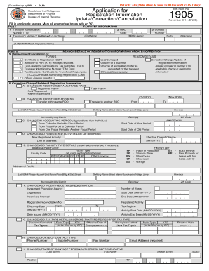 S1905 Bir Form