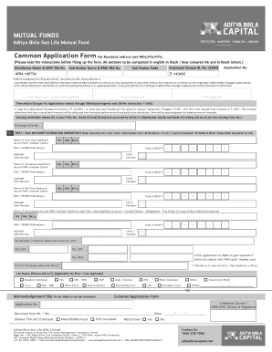 Absl Common Application Form