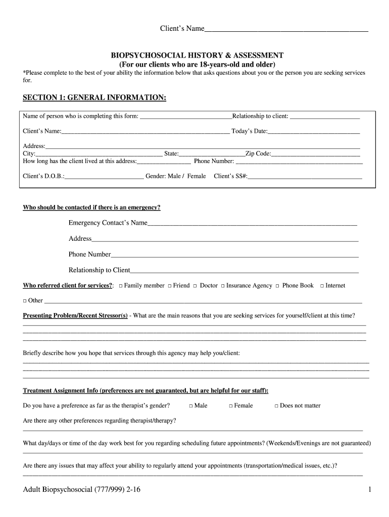 Get and Sign Example of Psychosocial Factors 2016-2022 Form