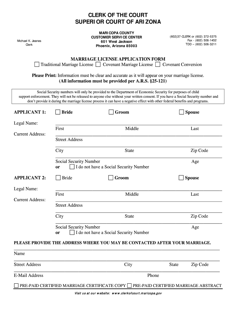 Mobile Food Establishments Maricopa County, AZ  Form