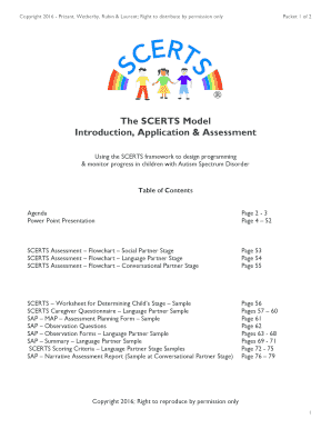 Scerts Assessment Forms PDF