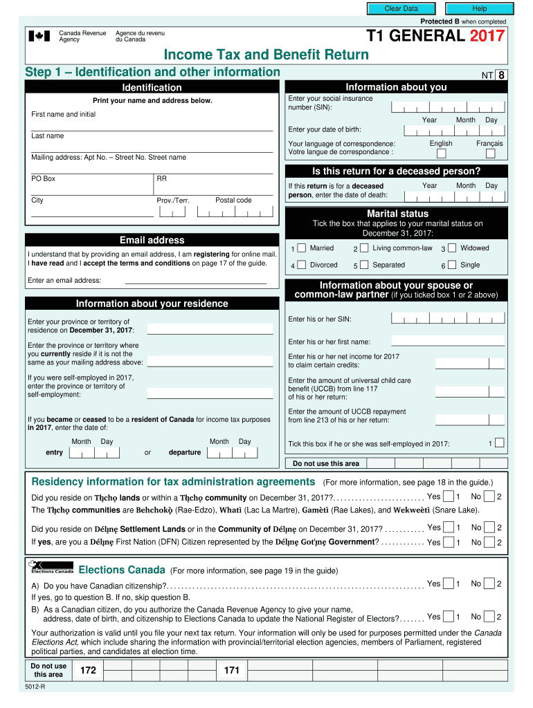 Tax Return Canada  Form